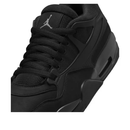 Jordan 4 RM Black Cat alacsony szárú sneaker – termékfotó, oldalnézet