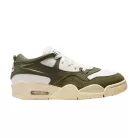 Wmns Air Jordan 4 RM 'Medium Olive' alacsony szárú sneaker – termékfotó, oldalnézet