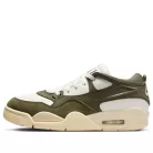 Wmns Air Jordan 4 RM 'Medium Olive' alacsony szárú sneaker – termékfotó, oldalnézet