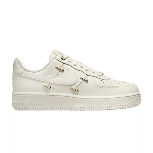 Nike Air Force 1 '07 LX CN Sail Gold Mini Swooshes (Women's) alacsony szárú sneaker – termékfotó, oldalnézet