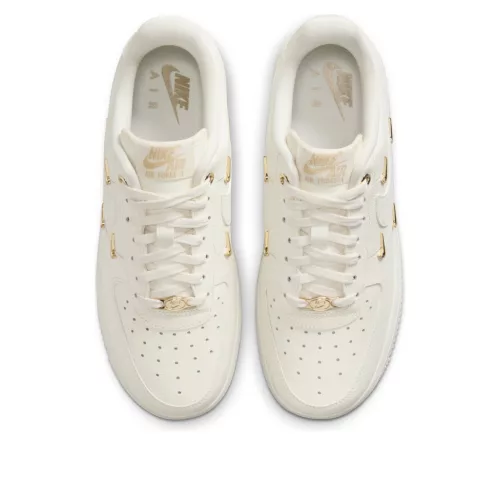 Nike Air Force 1 '07 LX CN Sail Gold Mini Swooshes (Women's) alacsony szárú sneaker – termékfotó, oldalnézet