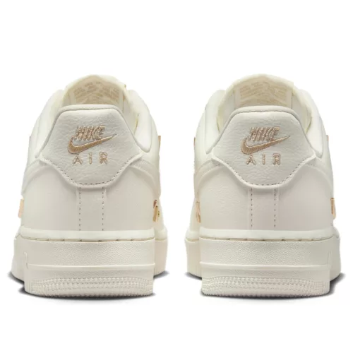 Nike Air Force 1 '07 LX CN Sail Gold Mini Swooshes (Women's) alacsony szárú sneaker – termékfotó, oldalnézet