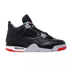 Jordan 4 Retro Bred Reimagined alacsony szárú sneaker – termékfotó, oldalnézet