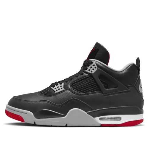 Jordan 4 Retro Bred Reimagined alacsony szárú sneaker – termékfotó, oldalnézet