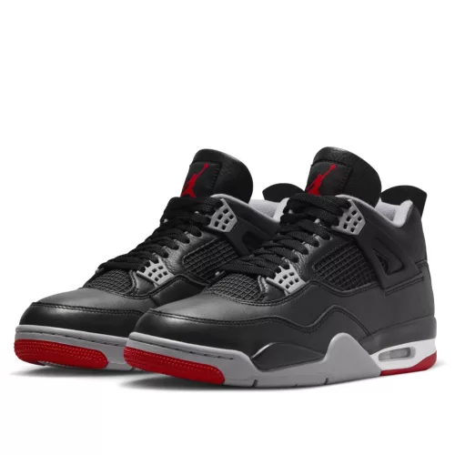 Jordan 4 Retro Bred Reimagined alacsony szárú sneaker – termékfotó, oldalnézet