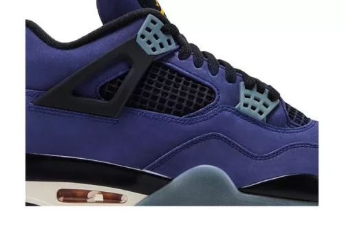 Jordan 4 Retro Lakers alacsony szárú sneaker – termékfotó, oldalnézet