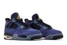 Jordan 4 Retro Lakers alacsony szárú sneaker – termékfotó, oldalnézet