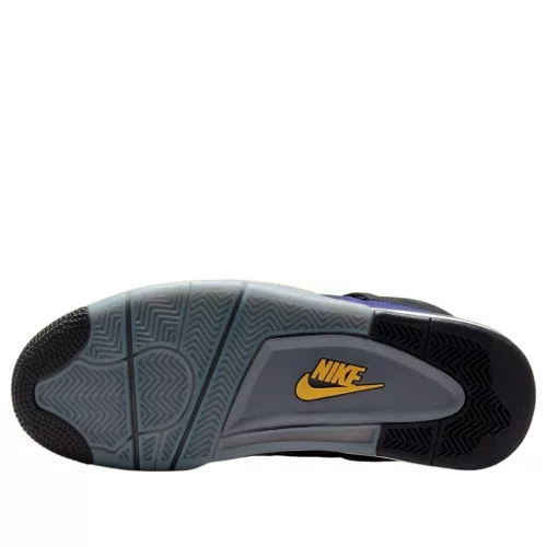 Jordan 4 Retro Lakers magas szárú sneaker – termékfotó, oldalnézet