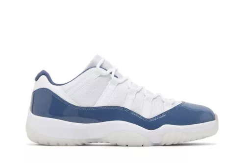 Jordan 11 Retro Low Diffused Blue férfi alacsony szárú utcai sneaker fehér