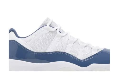 Jordan 11 Retro Low Diffused Blue férfi alacsony szárú utcai sneaker fehér