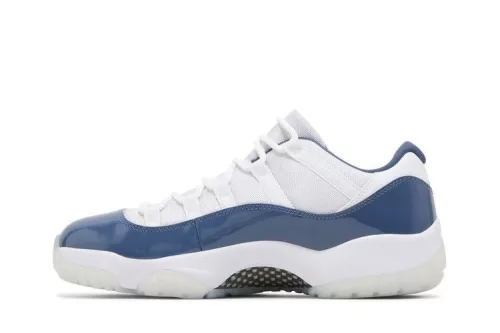 Jordan 11 Retro Low Diffused Blue férfi alacsony szárú utcai sneaker fehér