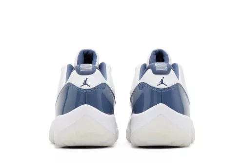 Jordan 11 Retro Low Diffused Blue férfi alacsony szárú utcai sneaker fehér