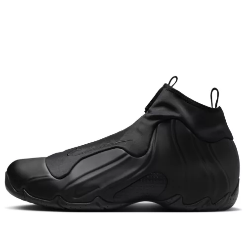 Nike Air Flightposite Black (2025) magas szárú sneaker – termékfotó, oldalnézet