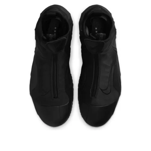 Nike Air Flightposite Black (2025) magas szárú sneaker – termékfotó, oldalnézet