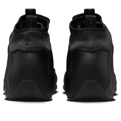 Nike Air Flightposite Black (2025) magas szárú sneaker – termékfotó, oldalnézet