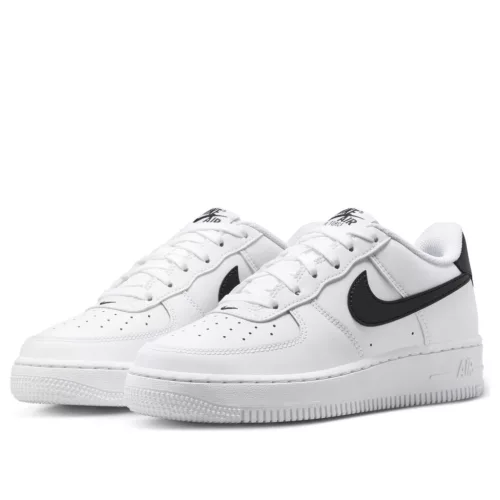 Nike Air Force 1 Low White Black (2024) (GS) alacsony szárú sneaker – termékfotó, oldalnézet