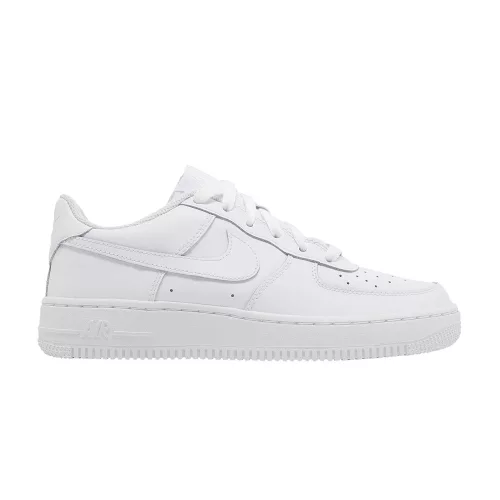 Nike Air Force 1 Low LE Triple White (GS) alacsony szárú sneaker – termékfotó, oldalnézet