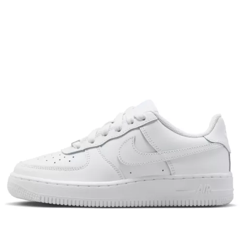 Nike Air Force 1 Low LE Triple White (GS) alacsony szárú sneaker – termékfotó, oldalnézet