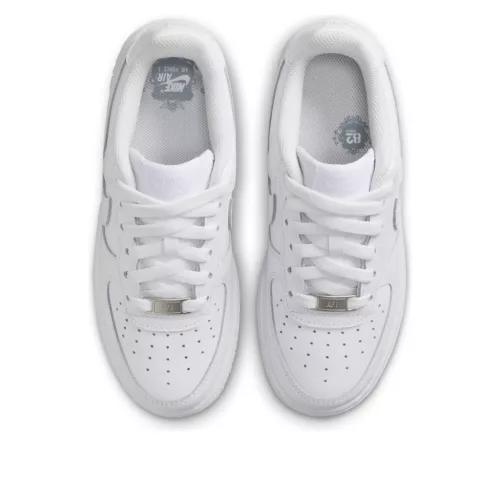 Nike Air Force 1 Low LE Triple White (GS) alacsony szárú sneaker – termékfotó, oldalnézet