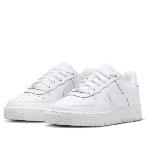 Nike Air Force 1 Low LE Triple White (GS) alacsony szárú sneaker – termékfotó, oldalnézet