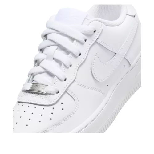 Nike Air Force 1 Low LE Triple White (GS) alacsony szárú sneaker – termékfotó, oldalnézet