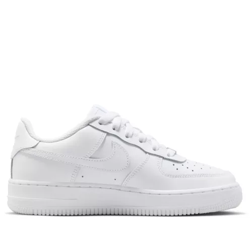 Nike Air Force 1 Low LE Triple White (GS) alacsony szárú sneaker – termékfotó, oldalnézet