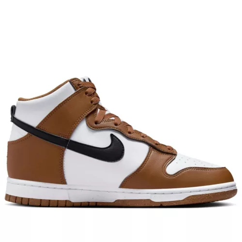Nike Dunk High Next Nature Light British Tan (Women's) magas szárú sneaker – termékfotó, oldalnézet