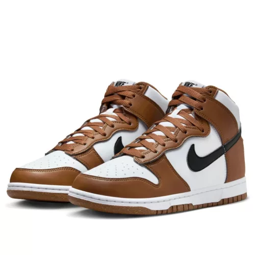 Nike Dunk High Next Nature Light British Tan (Women's) magas szárú sneaker – termékfotó, oldalnézet