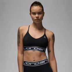 Jordan Sport Indy Women's Light Support Sports Bra Black/Stealth/Black/White – termékfotó, oldalnézet