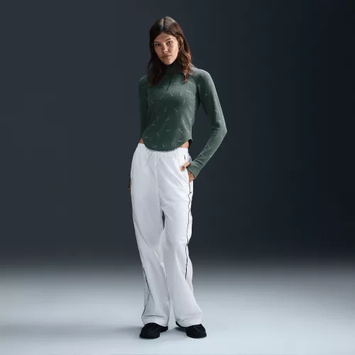 Nike Sportswear Collection Women's Slim 1/2-Zip Long-Sleeve Logo Top Vintage Green/Light Army/Vintage Green – termékfotó, oldalnézet