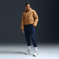 Nike Sportswear Club Fleece Women's Mid-Rise Joggers Obsidian – termékfotó, oldalnézet