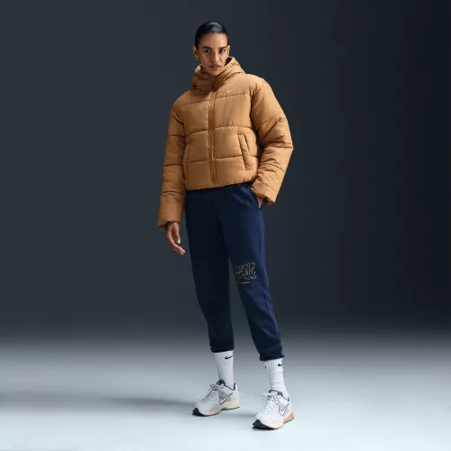 Nike Sportswear Club Fleece Women's Mid-Rise Joggers Obsidian – termékfotó, oldalnézet