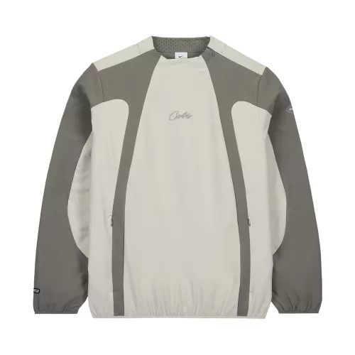 Nike x Corteiz Mid Layer Pullover Flat Pewter Grey – termékfotó, oldalnézet
