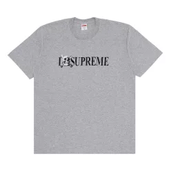 Supreme Skull Tee 'Heather Grey' – termékfotó, oldalnézet