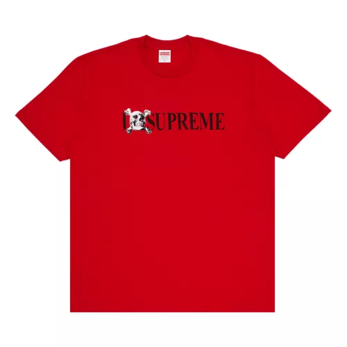 Supreme Skull Tee 'Red' – termékfotó, oldalnézet