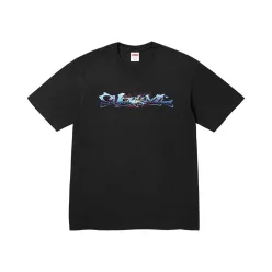 Supreme Tag Tee 'Black' – termékfotó, oldalnézet