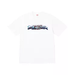 Supreme Tag Tee 'White' – termékfotó, oldalnézet