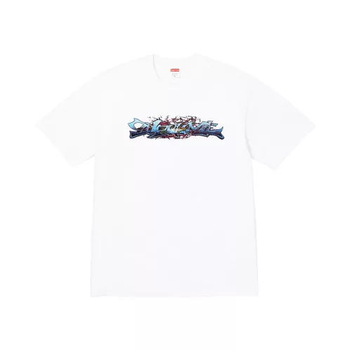 Supreme Tag Tee 'White' – termékfotó, oldalnézet