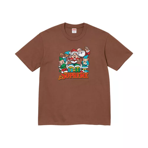Supreme Naughty Tee 'Brown' – termékfotó, oldalnézet