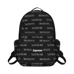 Supreme Backpack 'Black' – termékfotó, oldalnézet