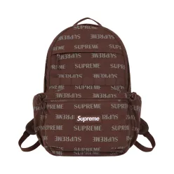 Supreme Backpack 'Brown' – termékfotó, oldalnézet