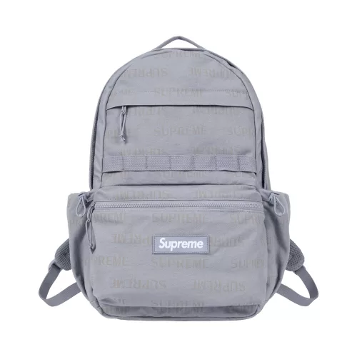 Supreme Backpack 'Light Blue' – termékfotó, oldalnézet