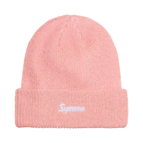 Supreme Loose Gauge Beanie 'Pink Reflective' uniszex sapka rózsaszín