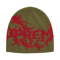 Supreme Dragon Beanie 'Olive' uniszex sapka olíva