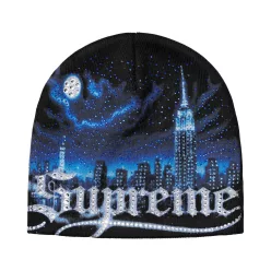   Supreme Cityscape Beanie 'Black' uniszex sapka fekete