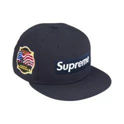 Supreme x Fdny Box Logo New Era 'Navy' sneaker – termékfotó, oldalnézet