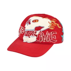 Supreme Wfst 6-Panel 'Red' – termékfotó, oldalnézet