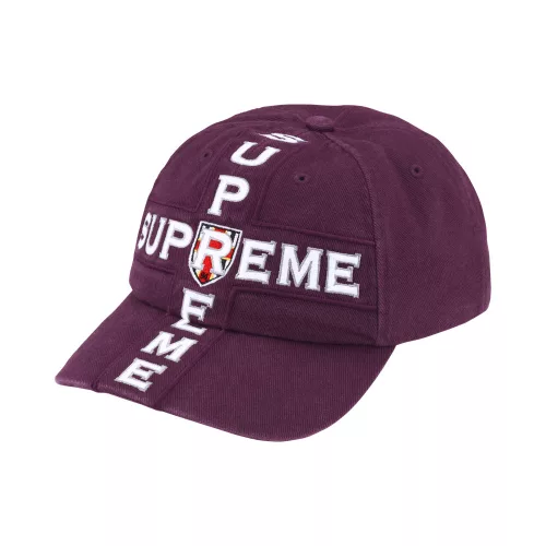 Supreme Cross 6-Panel 'Plum' uniszex sapka szilva