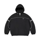Supreme x Nike Nylon Hooded Jacket 'Black' uniszex kabát fekete