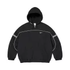 Supreme x Nike Nylon Hooded Jacket 'Black' uniszex kabát fekete